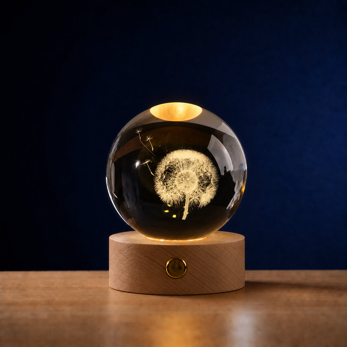 Veilleuse enfant d'ambiance Boule de Cristal avec projections, Amidenuit