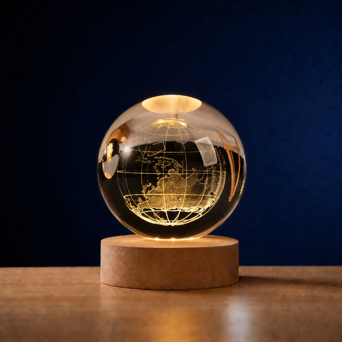 Veilleuse enfant d'ambiance Boule de Cristal avec projections, Amidenuit