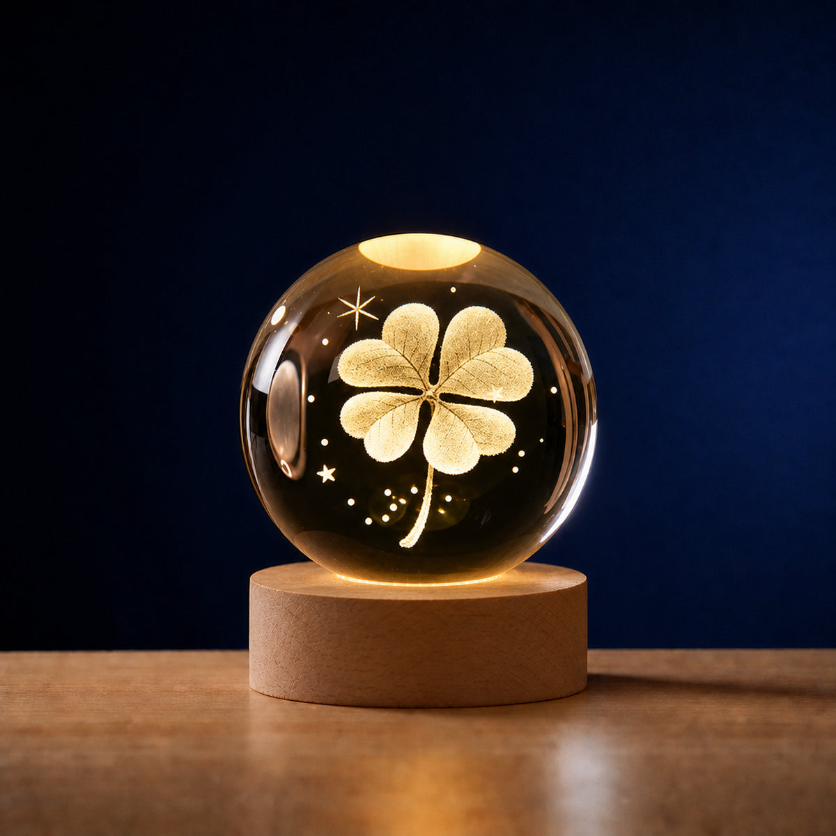 Veilleuse enfant d'ambiance Boule de Cristal avec projections, Amidenuit