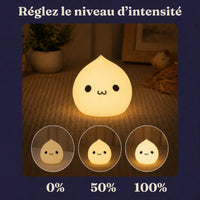 Veilleuse bébé Casper en forme de fantôme, lumière ambre chaude, Amidenuit