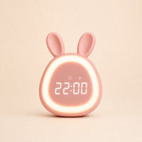 Réveil enfant veilleuse Lapino en forme de lapin, Amidenuit