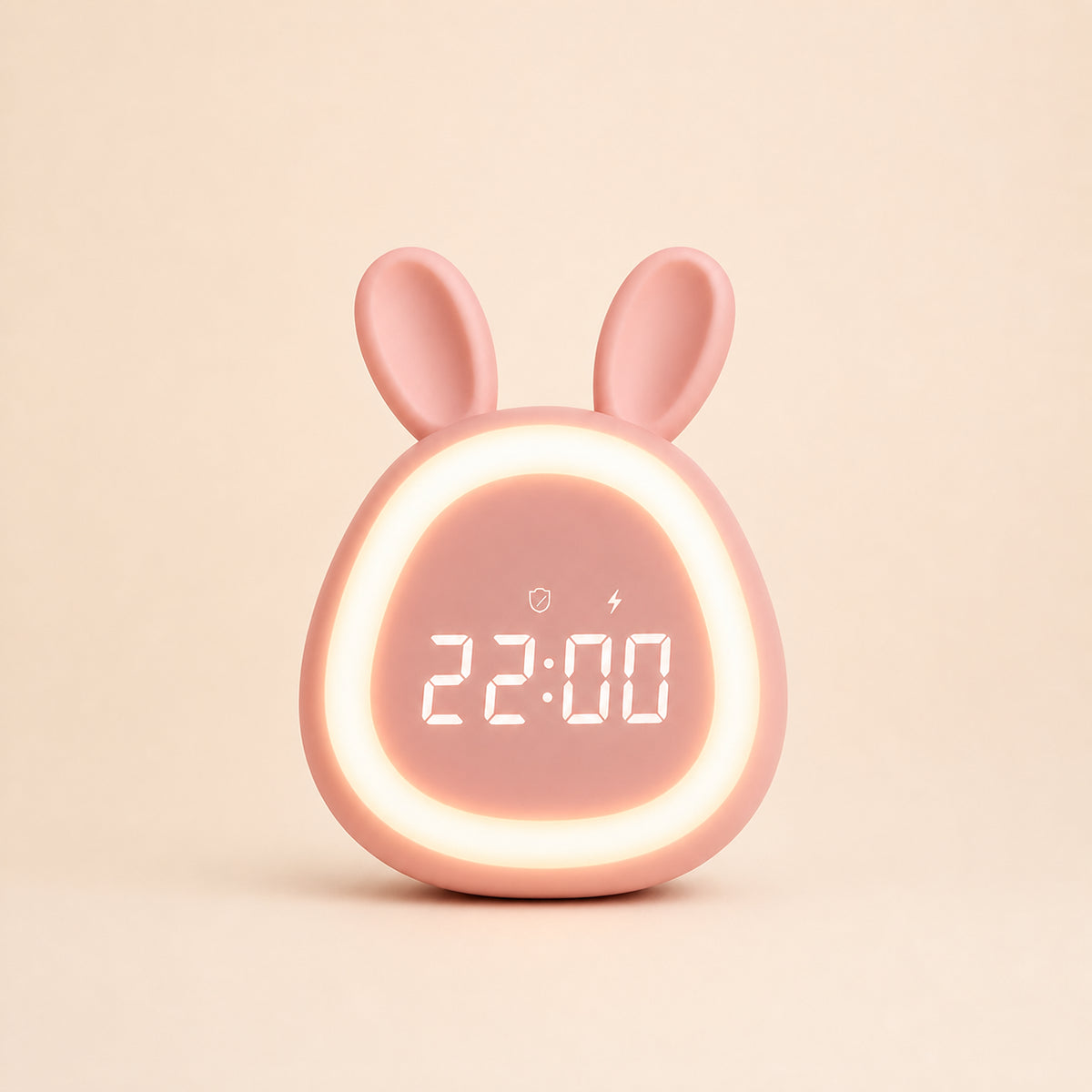 Réveil enfant veilleuse Lapino en forme de lapin, Amidenuit