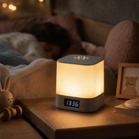 Veilleuse adulte tactile Lumis avec télécommande et affichage de l'heure, Amidenuit