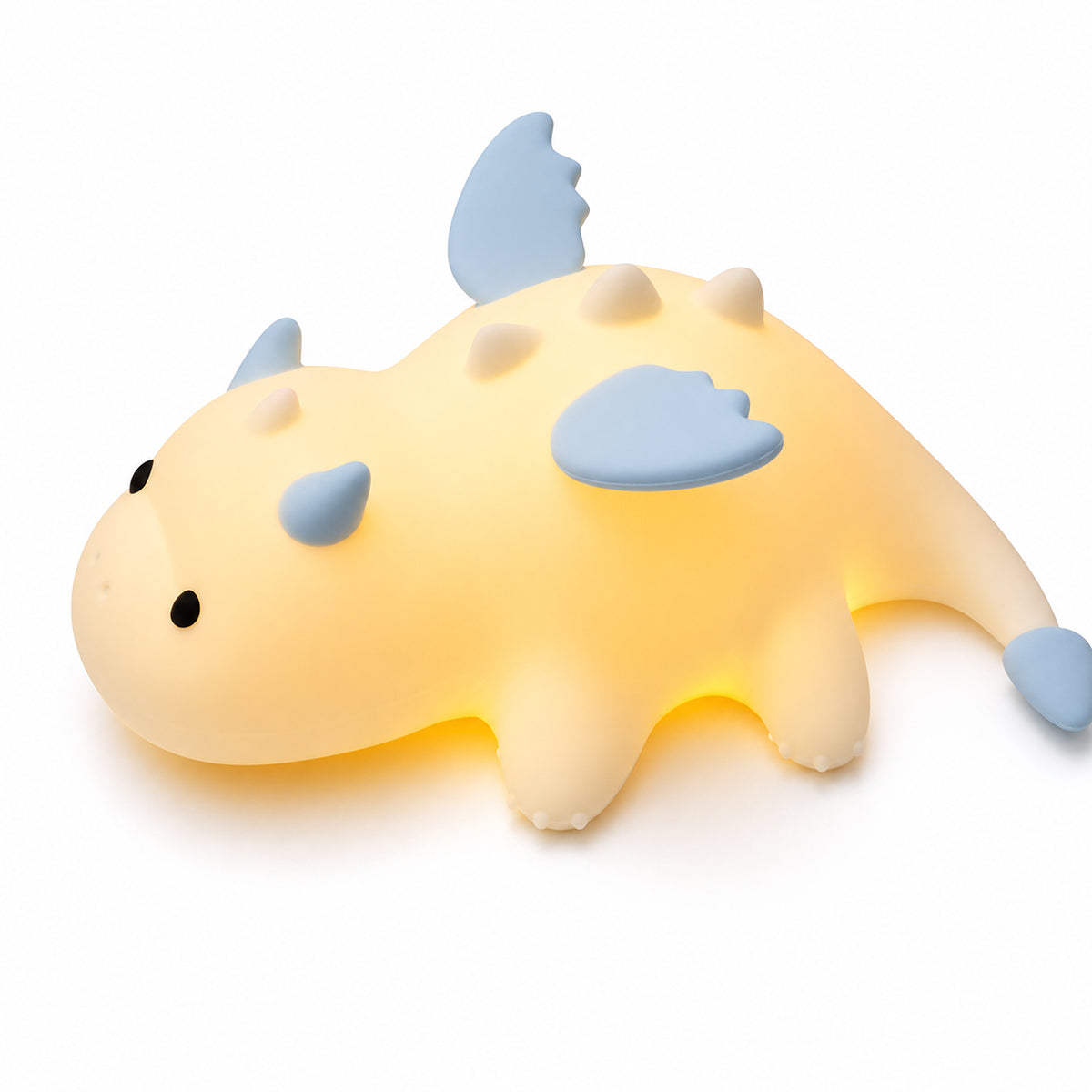 Veilleuse enfant Névé en forme de dragon des glaces, lumière chaude, Amidenuit